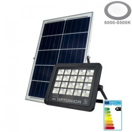 OPTONICA LED Solar-Scheinwerfer "OPT-SS35", 35W, Fernbedienung