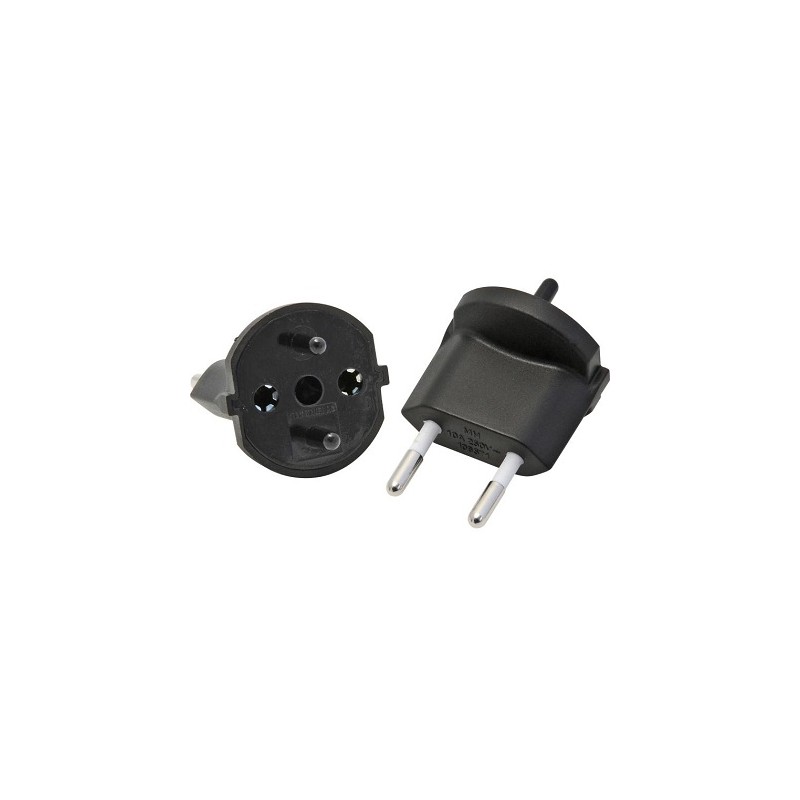 Max Hauri Fix Adapter 230V DE auf CH, Schuko/T11