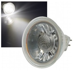 Chilitec LED-Lampe, COB Strahler MR16 "H35 COB", 12V AC/DC, 3W
