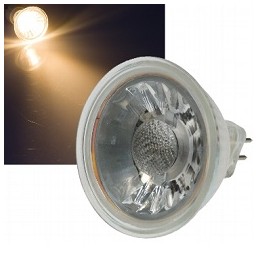 Chilitec LED Lampe, Strahler MR16 "H50 COB", 12V AC/DC, 5W