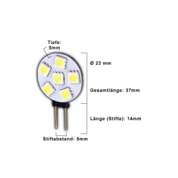 PB LED-Stiftsockellampe G4, 12V DC, 0.75W