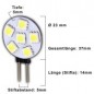 PB LED-Stiftsockellampe G4, 12V DC, 0.75W