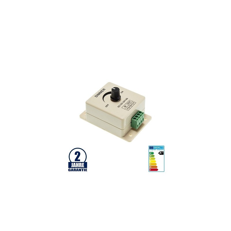 OPTONICA Single Drehdimmer für div. Anwendungen, 12-24V, max. 8A