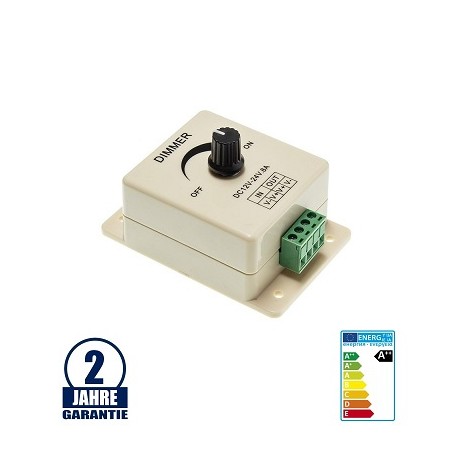 OPTONICA Single Drehdimmer für div. Anwendungen, 12-24V, max. 8A