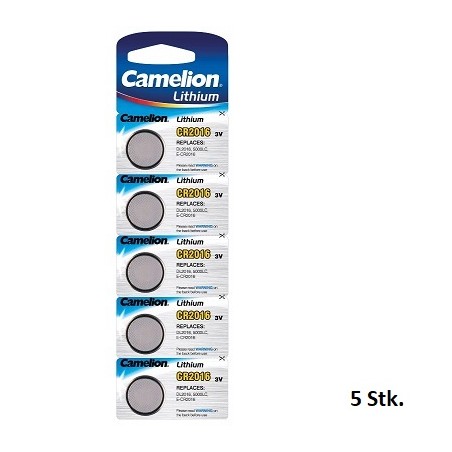 Camelion CR2016 - Lithium Knopfzelle, 3V