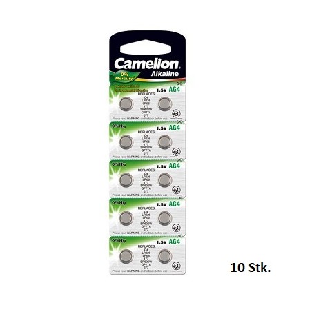 Camelion AG4-Alkaline Knopfzelle, LR626, 1.5V