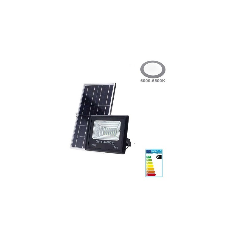 OPTONICA LED Solar-Scheinwerfer "OPT-PF12", 12W, Fernbedienung