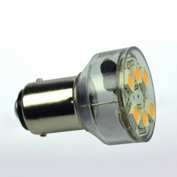 David Com. LED Lampe BA15d, 1W, DC10-30V, 6 LED's, dimmbar