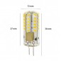 LEDKIA LED-Stiftsockellampe G4, 12V AC/DC, 3W