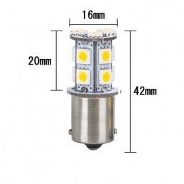 HM LED Lampe BA9s T11 T4W, 12V DC, 1W, 10 LED