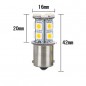 HM LED Lampe BA15s/1156, 3W, 10-14V, 13 LEDs