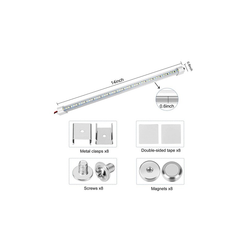 McShine LED Lichtleiste "RV-350", 12V DC, 9.6W, 35cm