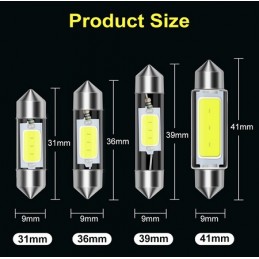 HM LED-Soffitte SV8.5, C5W, COB, 1W/2W, 31/36/41mm