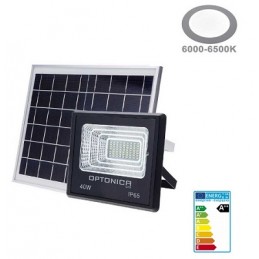 OPTONICA LED Solar-Scheinwerfer "OPT-SS40", 16W, Fernbedienung