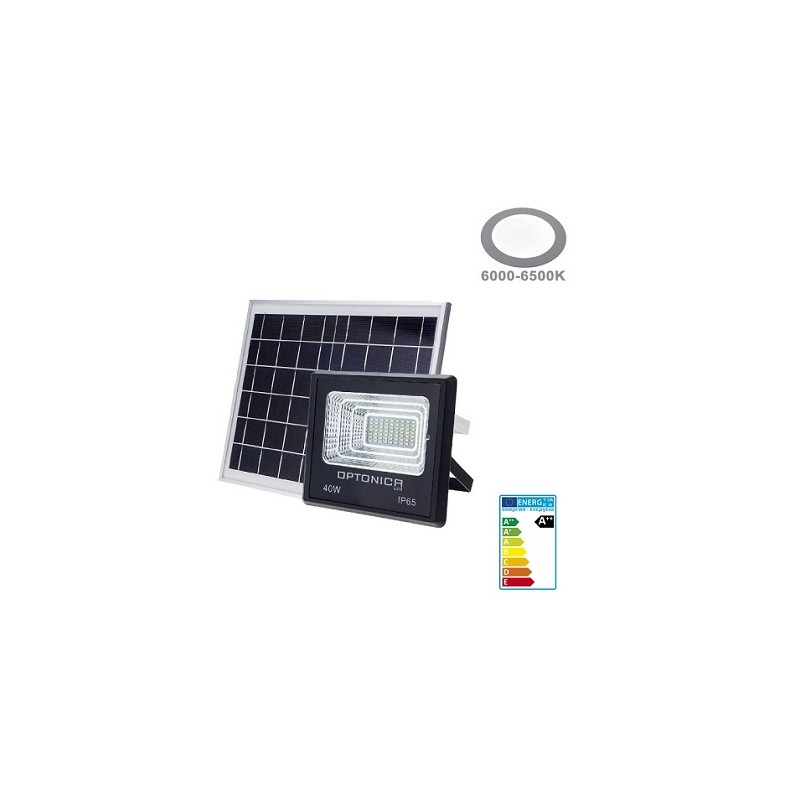 OPTONICA LED Solar-Scheinwerfer "OPT-SS40", 16W, Fernbedienung