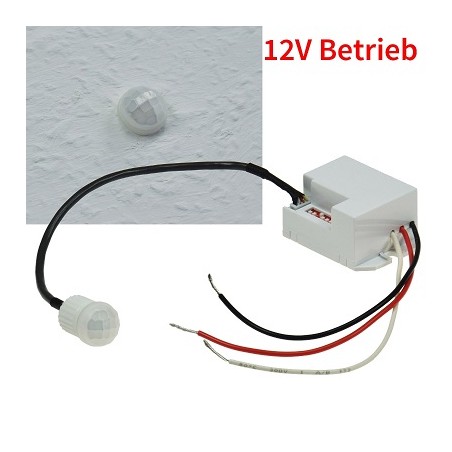 Chilitec LED-Einbaubewegungsmelder "CT-PIR Mini 12V", 60W
