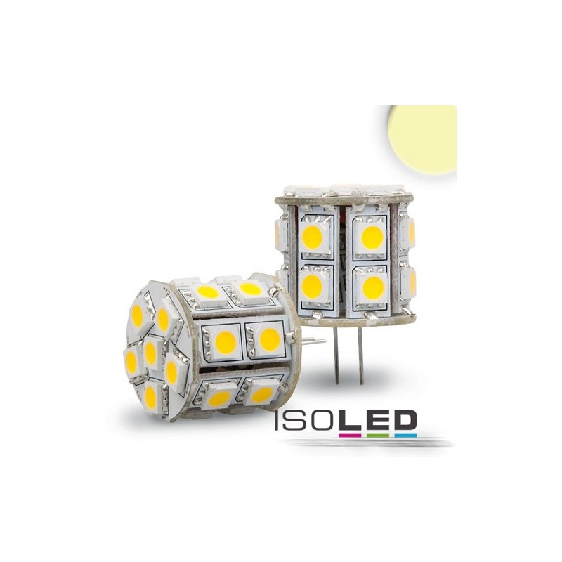 Isoled LED-Stiftsockellampe G4, 12V AC/DC,  4W, 20 LED
