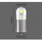 HM LED Lampe BA9s, 12V DC, 1.5W, 2 SMD 3030 LED