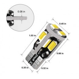 HM LED-Stecksockellampe W5W (T10), 2.5W, 10-18V