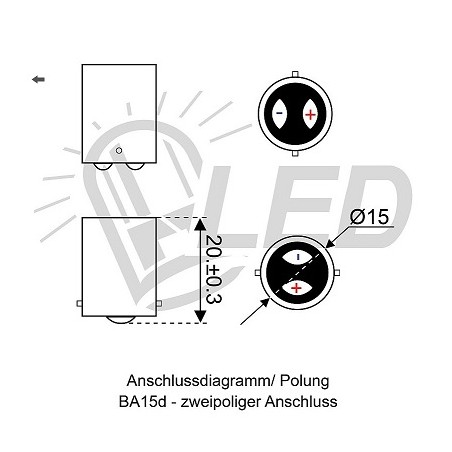 David Com. BA15d LED Lampe"AR70", Spot, 6.5W, DC10-30V