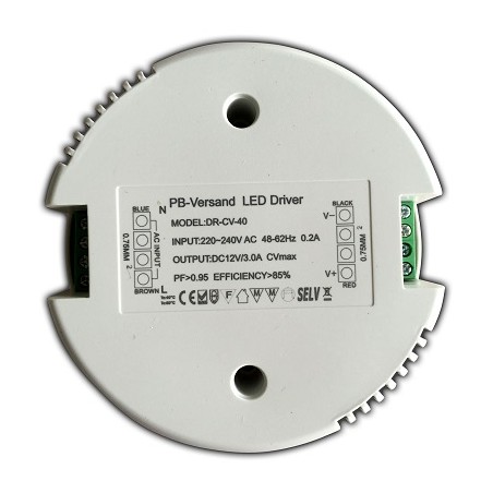 LED Trafo CT-50-V2 1-50W Ein 220-240V Aus 12V Konstantspannung