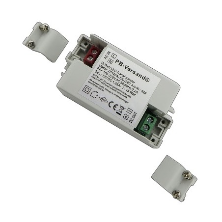PB LED DC-Treiber/Trafo "Mini12-15W", 12V DC, 15W, 1.25A