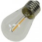 Chilitec E27 LED Lampe, Birne "Filament", 12V DC, 0.8/1W, klar