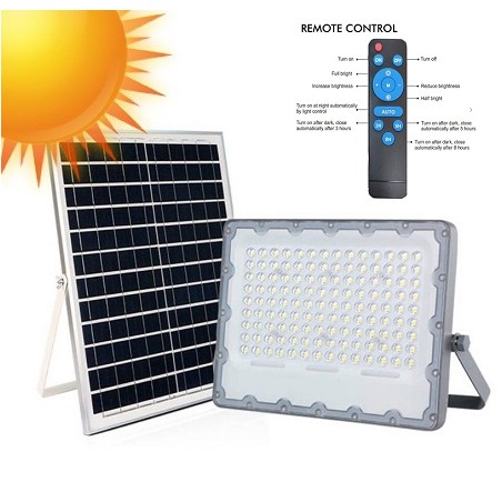HM LED Solar-Scheinwerfer "AVANT100", 100W, Fernbedienung