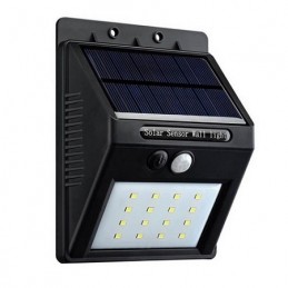 HM LED Solar-Wandleuchte "SWL-2.4", PIR, 8 LEDs