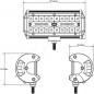 B&S LED-Arbeitsscheinwerfer "BS-K120", 120W, 10V-30V