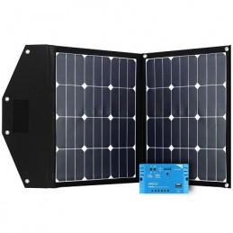Offgridtec Faltbares Solarmodul "FSP-2-80W", 80Wp, + PWM Regler