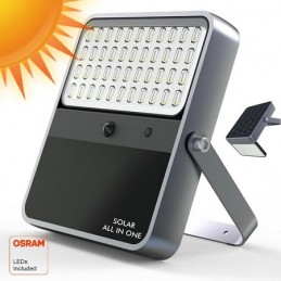 HM LED Solar-Scheinwerfer "ALLINONE", 100W, fernbedienbar