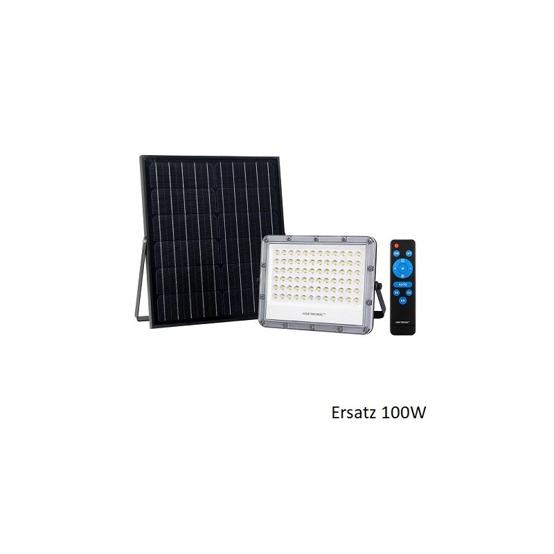 HM LED Solar-Scheinwerfer "HSS100", Ersatz 100W, inkl. FB