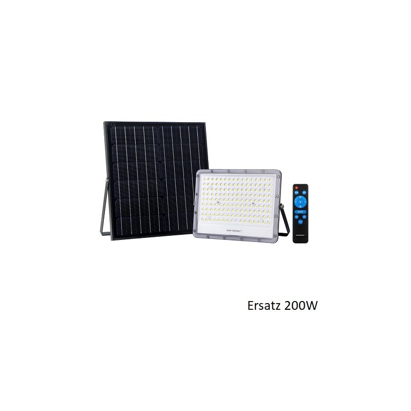 HM LED Solar-Scheinwerfer "HSS200", Ersatz 200W, inkl. FB