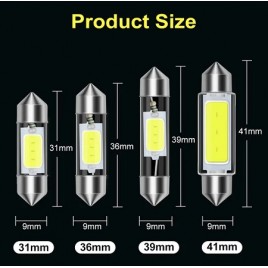 HM LED-Soffitte SV8.5, C5W, COB, 1W/1.5W/2W, 31/36/41mm Länge 31mm