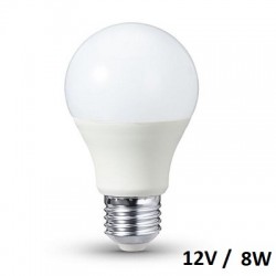HM LED Lampe, Birne A50, E27, 12V DC, 5W