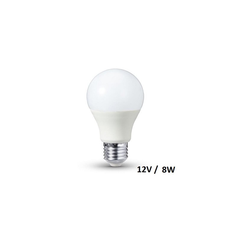 HM LED Lampe, Birne "A60", E27, 12V/24V DC, 8W