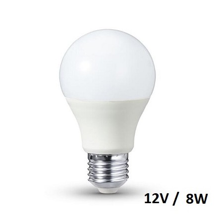 HM E27 LED Lampe, Birne "A60", 12V/24V DC, 8W