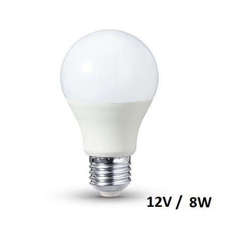 HM LED Lampe, Birne A60, E27, 12V/24V DC, 8W