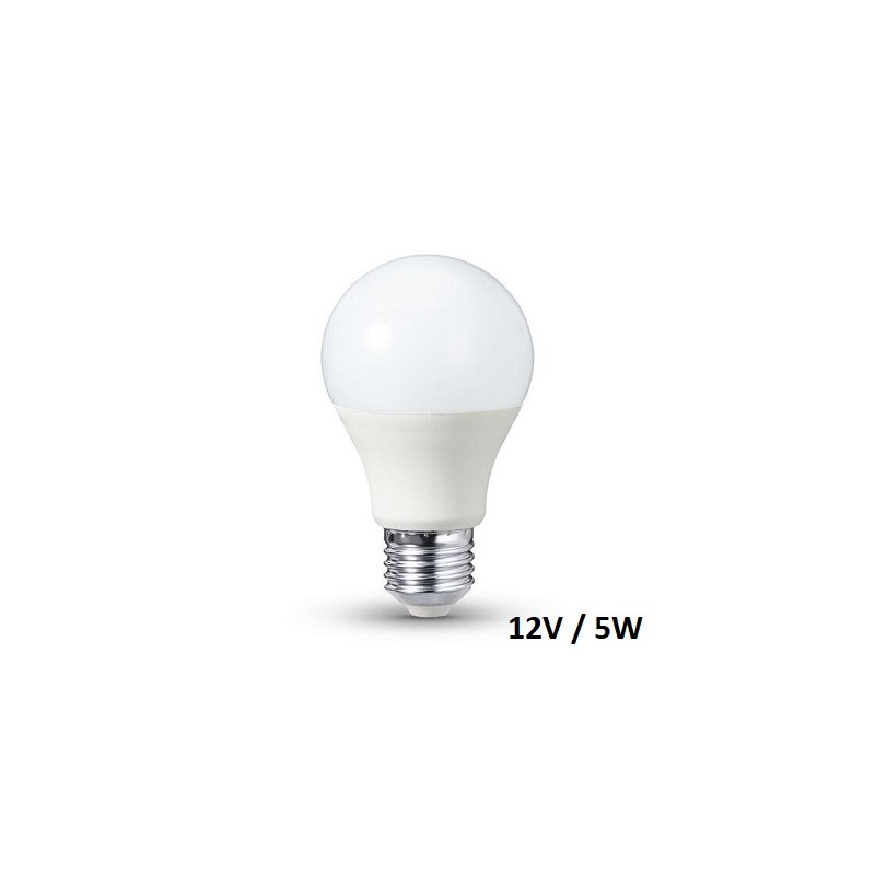 HM E27 LED Lampe, Birne "A50", 12V DC, 5W