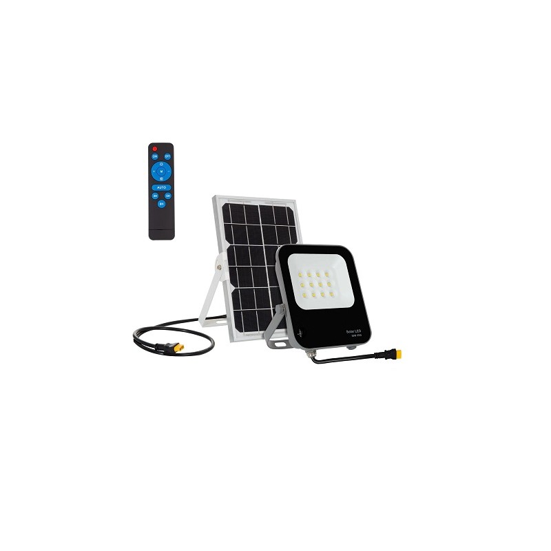 LEDKIA LED Solar-Scheinwerfer "SLF30", 30W, 12 LED, inkl. FB