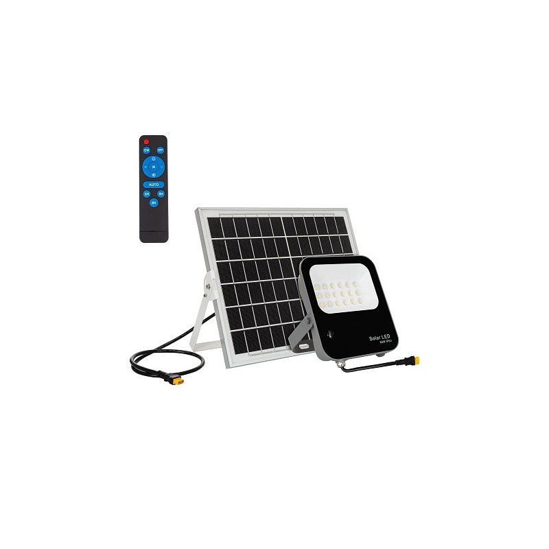 LEDKIA LED Solar-Scheinwerfer "SLF60", 60W, 18 LED, inkl. FB