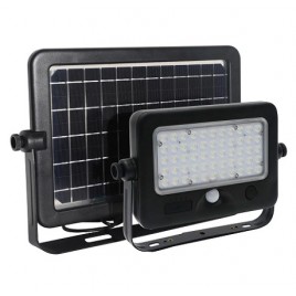 LEDKIA LED Solar-Scheinwerfer "SFL-10", mit PIR, Sensor, USB