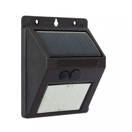 HM LED Solar-Wandleuchte "SWL-1.0", 16 LEDs mit DS