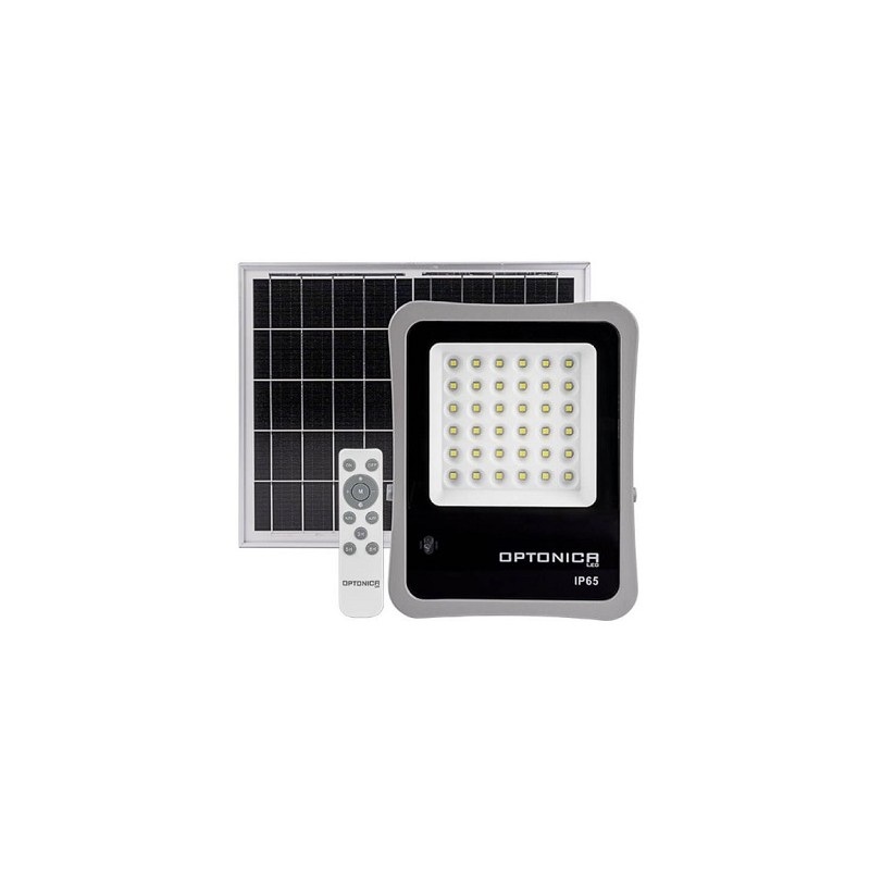 OPTONICA LED Solar-Scheinwerfer "LFS-15", 15W, 36 LED, inkl. FB