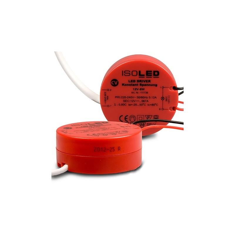 Isoled LED DC-Treiber/Trafo, 12V DC, 1-8W, 1.5A, dimmbar