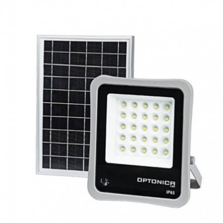OPTONICA LED Solar-Scheinwerfer "LFS-6", 6W, 25 LED, inkl. FB