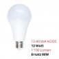 SPL E27 LED Lampe, Globe "A70", 12-60V AC/DC, 12W, matt