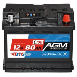 BIG AGM Professional Batterie/Akku, 80Ah, 12V