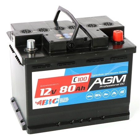 BIG AGM Professional Batterie/Akku, 80Ah, 12V